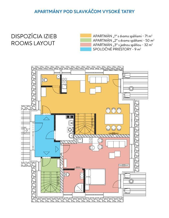 Apartmany Pod Slavkacom - Vysoke Tatry Veľký Slavkov المظهر الخارجي الصورة